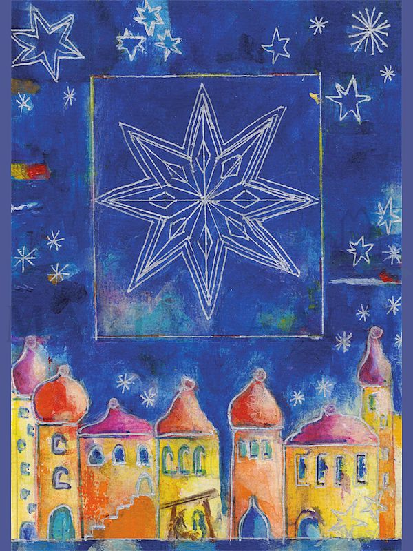 Foto: Weihnachtsstern über der Stadt