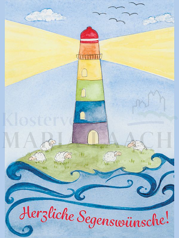 Foto: Herzliche Segenswünsche - Leuchtturm