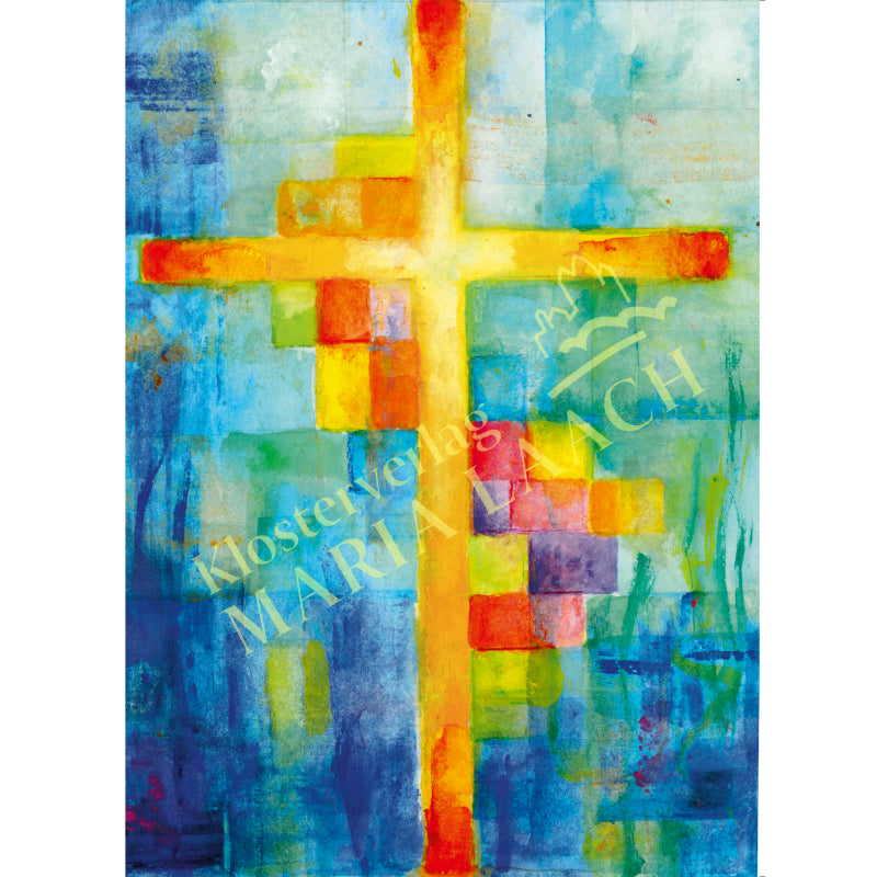 Doppelkarte zu Ostern 'Kreuz I'