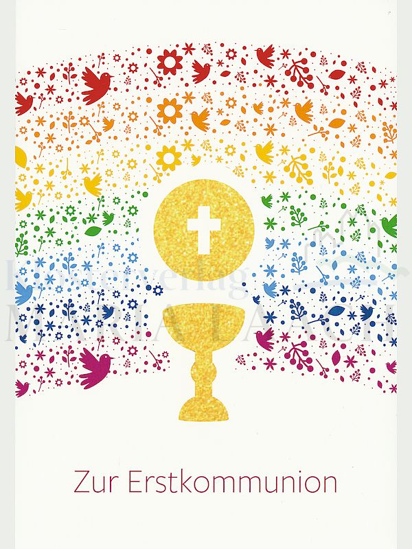 Foto: Zur Erstkommunion - Regenbogen / Kelch
