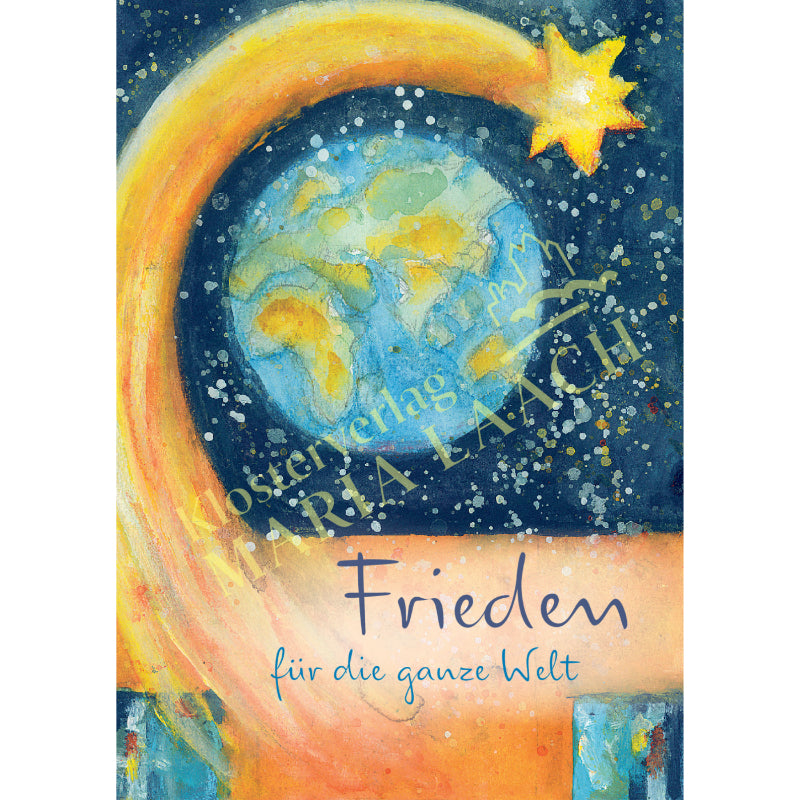 Weihnachtskarte 'Frieden für die ganze Welt'