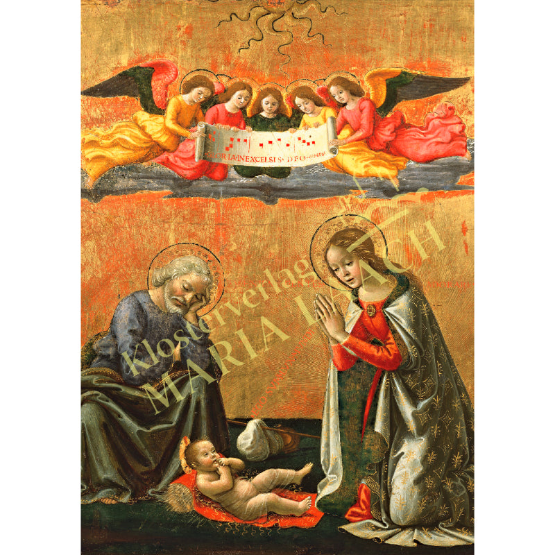 Weihnachtskarte 'Christi Geburt'