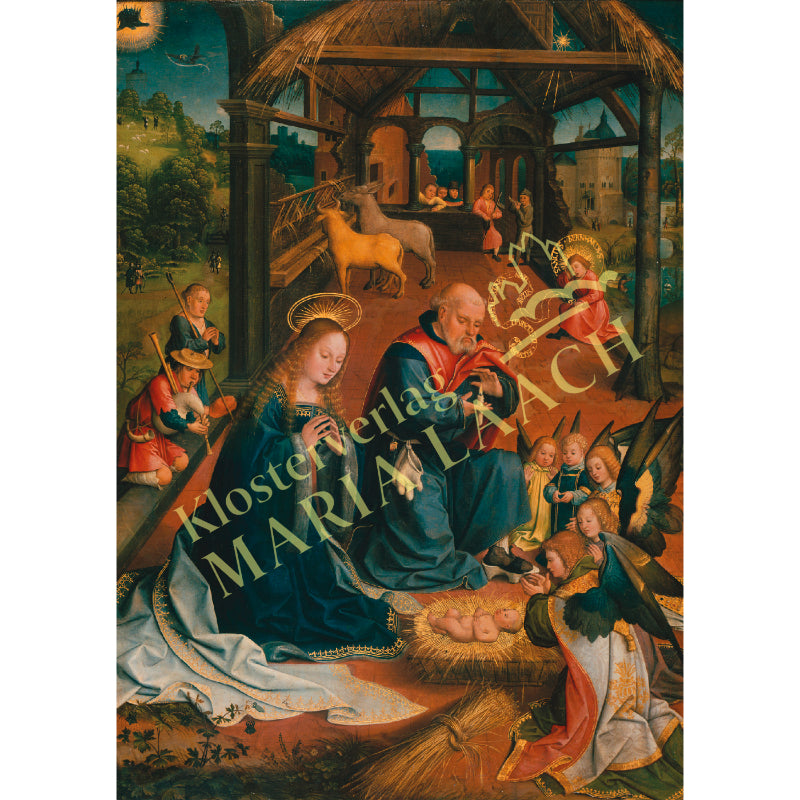 Weihnachtskarte 'Geburt Christi'