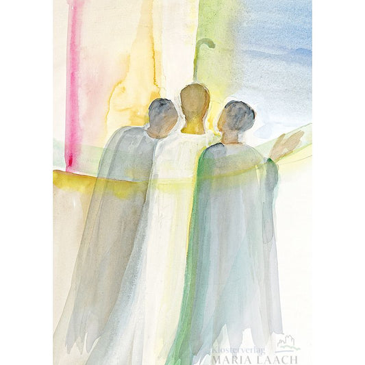 Doppelkarte zum Ordensjubiläum 'Emmaus'