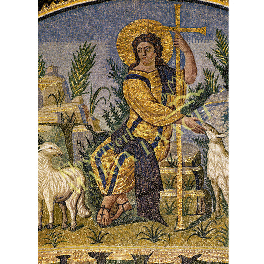 Doppelkarte zum Priesterjubiläum 'Der Gute Hirte'