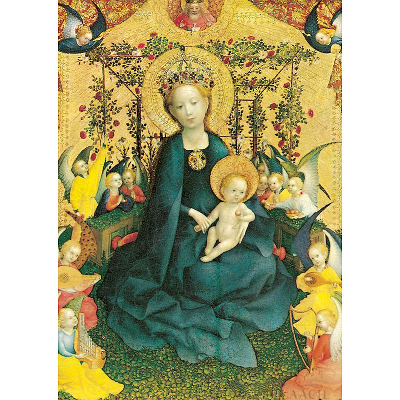 Grußkarte 'Maria im Rosenhag'