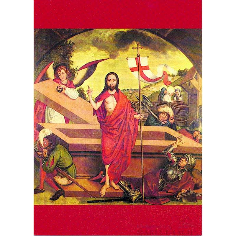 Doppelkarte zu Ostern 'Auferstehung Christi'