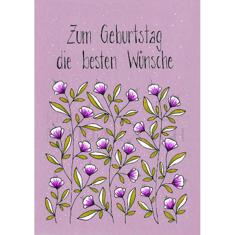 Zum Geburtstag die besten Wünsche