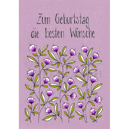 Zum Geburtstag die besten Wünsche