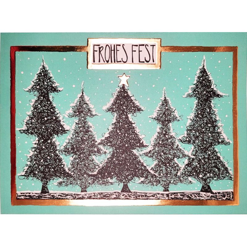 Weihnachtskarte ' Frohes Fest '