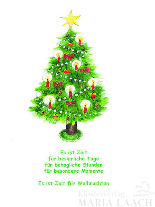 Weihnachtskarte "Es ist Zeit für…"