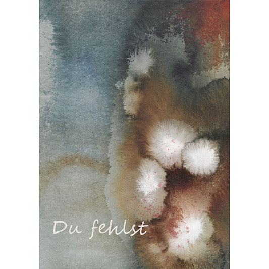 Kondolenzkarte aus Naturpapier - Du fehlst