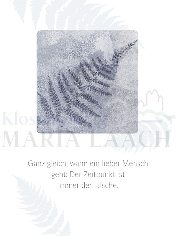 Foto: Ganz gleich, wann ein lieber Mensch geht ...