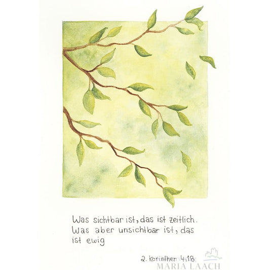 Kondolenzkarte - Was sichtbar ist ...