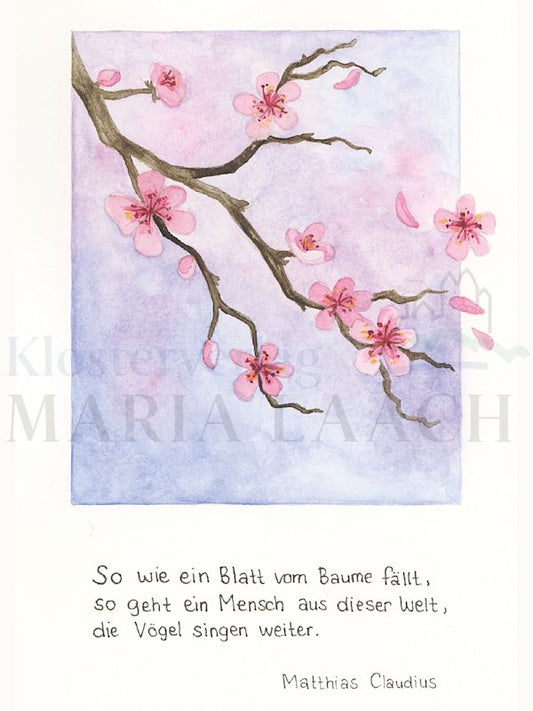 Foto: So wie ein Blatt vom Baume fällt ...