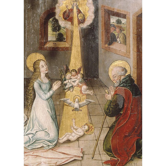 Weihnachtskarte 'Geburt Christi'