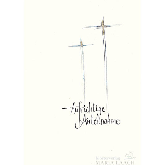 Kondolenzkarte - Aufrichtige Anteilnahme