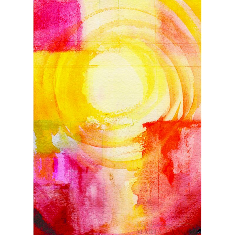 Grußkarte 'Leuchtende Sonne'