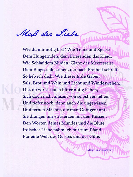 Foto: Maß der Liebe