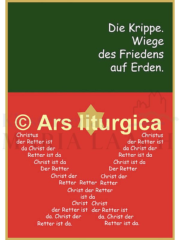 Foto: Die Krippe. Wiege des Friedens auf Erden.