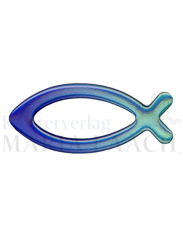 Foto: VE 10 Aufkleber Fisch blau, 7,8 x 3,4 cm
