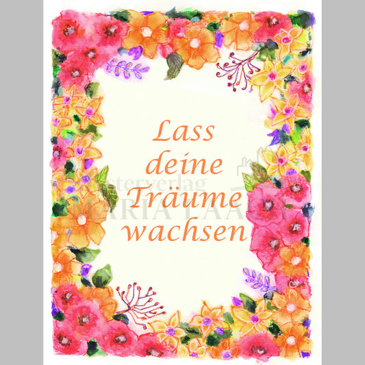 Magnet "Lass deine Träume wachsen"