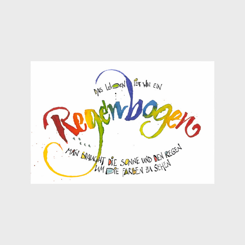 Magnet "Das Leben ist wie ein Regenbogen"