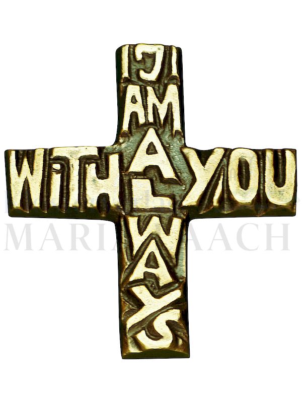 Foto: Kreuz I am always with you, 8 x 7,5 cm