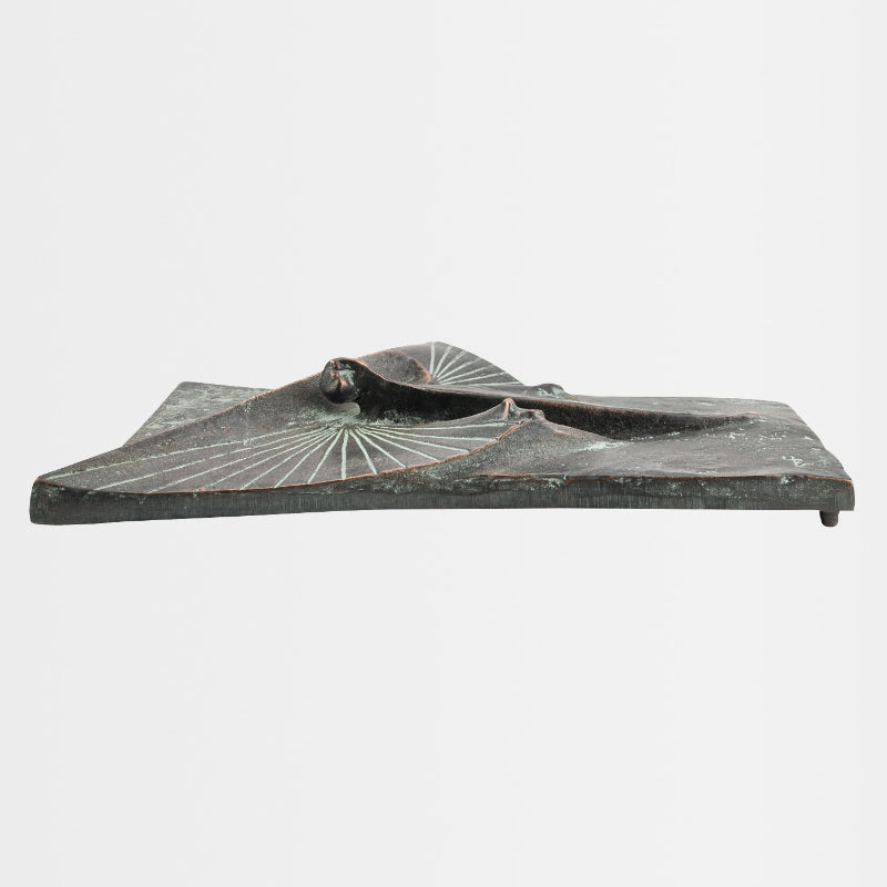 Bronzerelief mit Edelpatina "Laacher Jahrtausendengel"