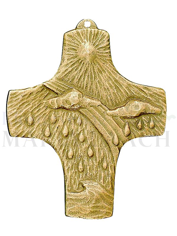 Foto: Kreuz mit Element Wasser, 9,5 x 7,5 cm