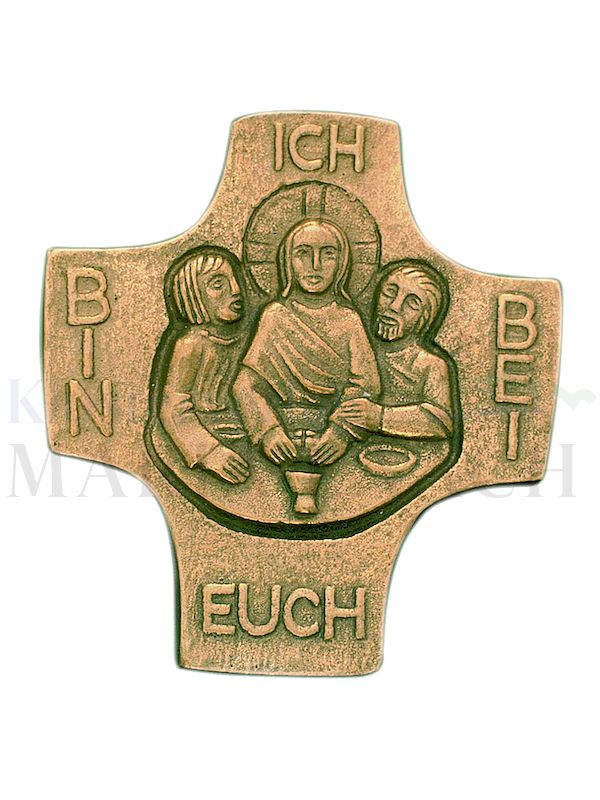 Foto: Kreuz Emmaus Ich bin bei Euch, 9 x 8,5 cm
