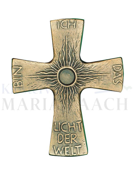 Foto: Kreuz Sonne Ich bin das Licht der Welt, 9,5 x 8 cm