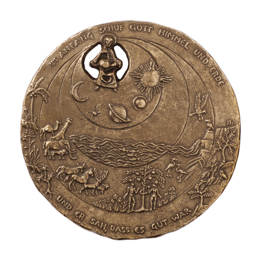 Bronzeplakette "Schöpfung"