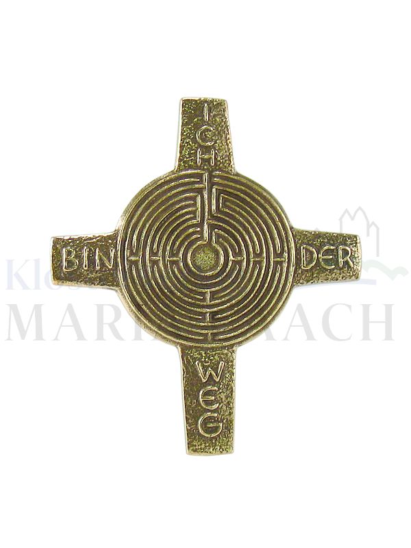 Foto: Kreuz Labyrinth Ich bin der Weg, 14 x 12,5 cm