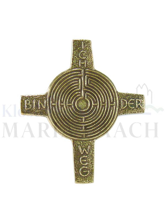 Foto: Kreuz Labyrinth Ich bin der Weg, 14 x 12,5 cm