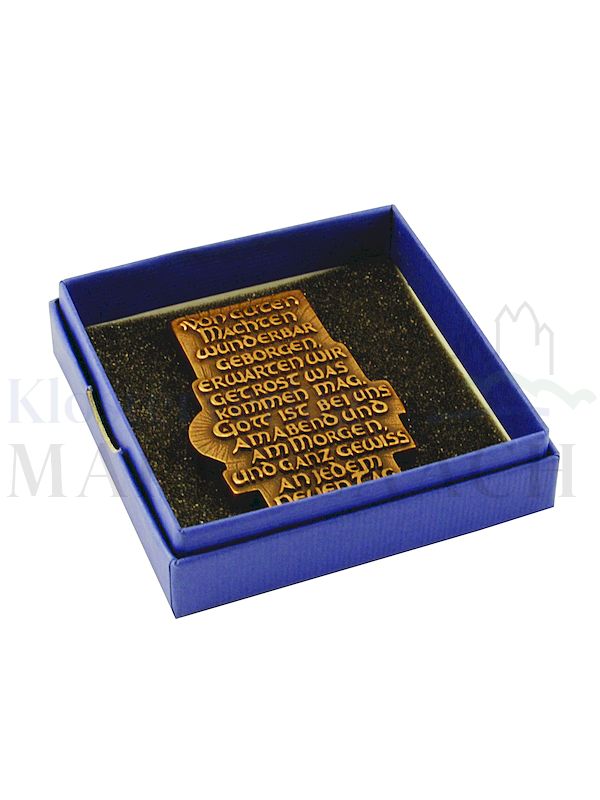 Foto: Spruchrelief Von guten Mächten..., 7 x 5 cm