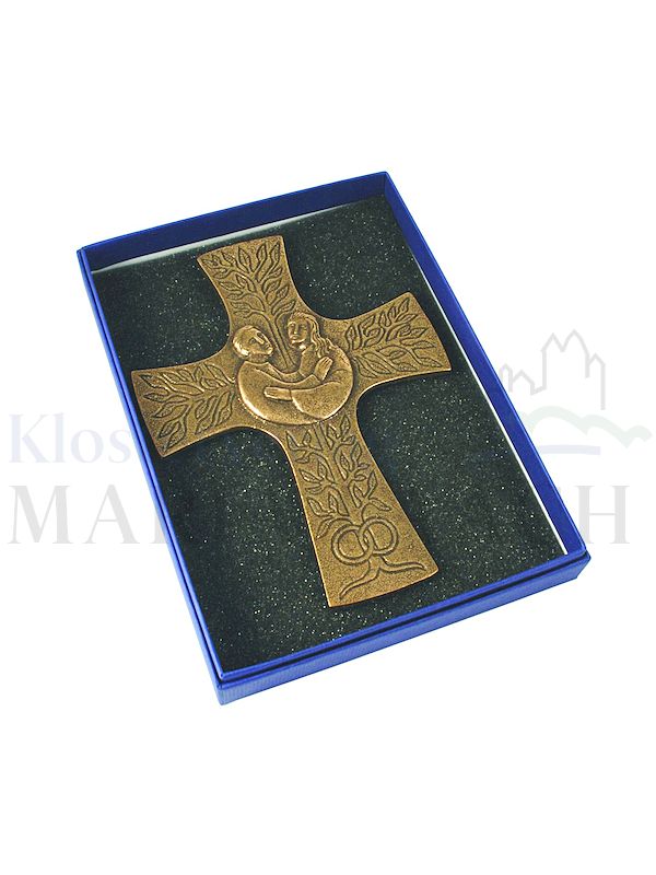 Foto: Vermählungskreuz, 15 x 11 cm, mit Expertise, in blauer Geschenkschachtel