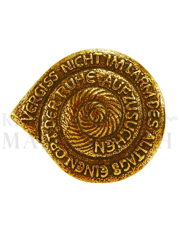 Foto: Handschmeichler Schnecke mit Text, 4,7 x 4 cm