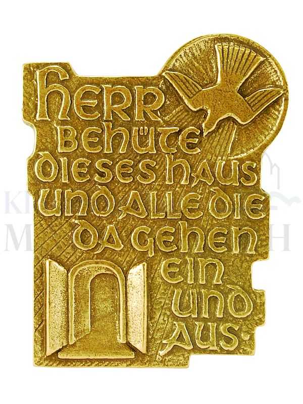 Foto: Plakette Herr, behüte dieses Haus..., 10,5 x 8 cm, mit Expertise