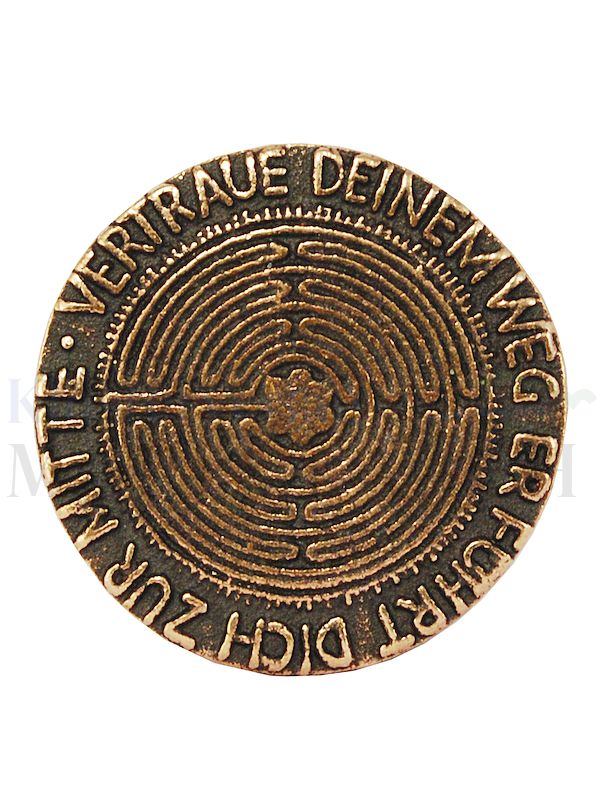 Foto: Handschmeichler Labyrinth Vertraue deinem Weg ..., Ø 3,8 cm