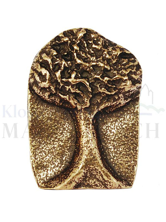 Foto: Stand-Handschmeichler Lebensbaum mit Rückseitentext Sei stark, 4,2 x 2,8 cm