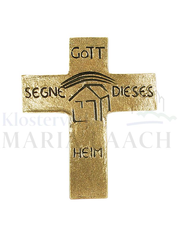 Foto: Haussegenskreuz Gott segne unser Heim, 13 x 10,5 cm