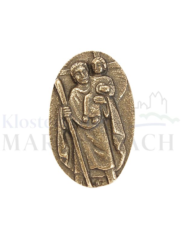 Foto: Autoplakette Christophorus, 5,3 x 3,3 cm