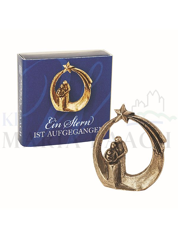 Foto: Ein Stern ist aufgegangen (Mini-Stehkrippe), 4,3 x 4 cm, in Geschenkschachtel