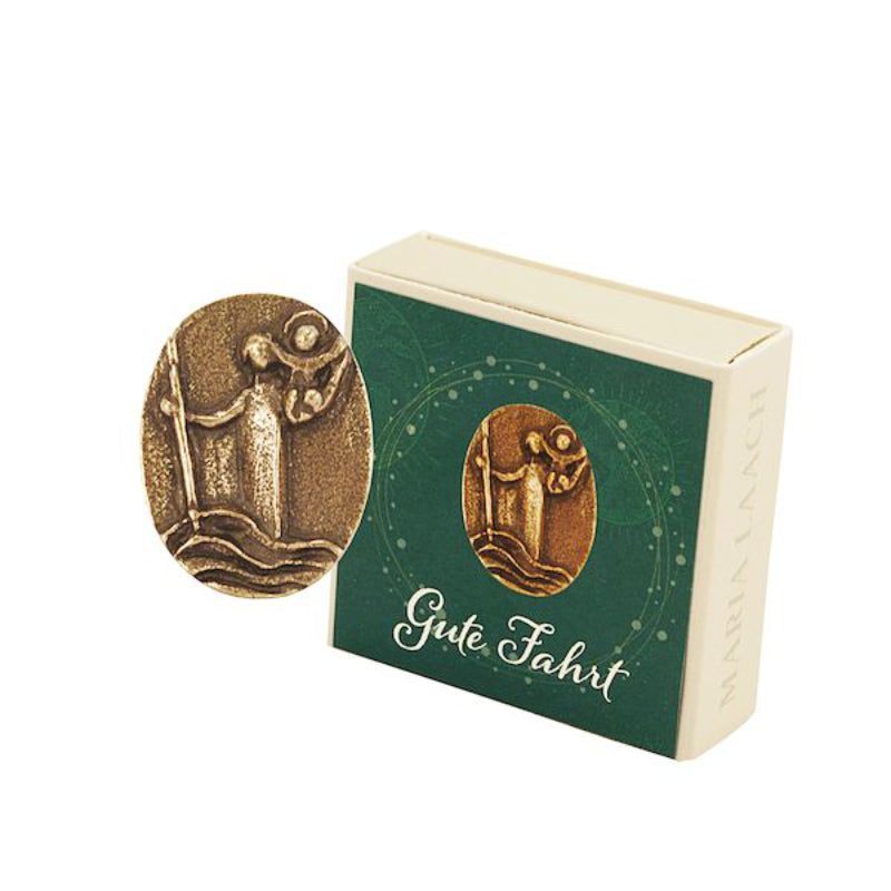 Autoplakette Christophorus aus Bronze