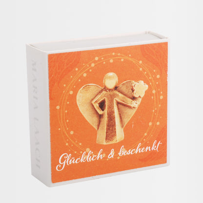 Bronze-Engel "Glücklich und beschenkt"