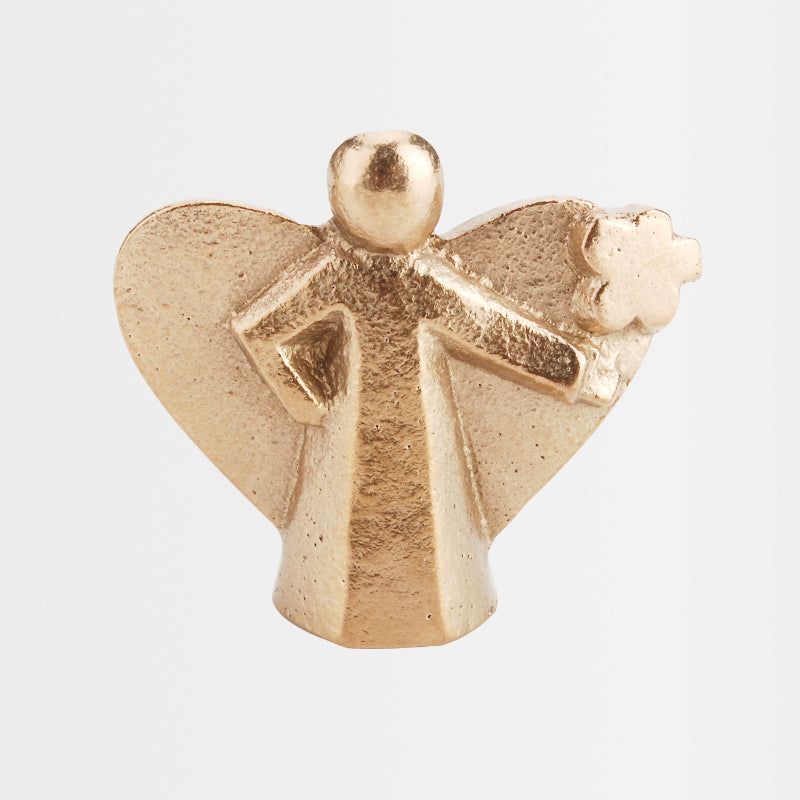 Bronze-Engel "Glücklich und beschenkt"