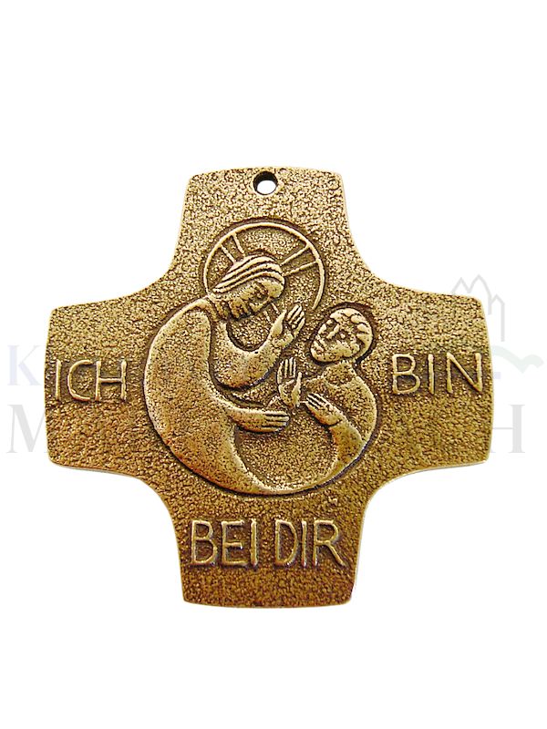 Foto: Kreuz Ich bin bei dir, 7 x 7 cm