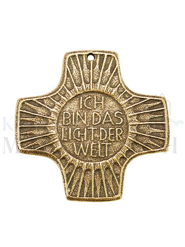 Foto: Kreuz Ich bin das Licht der Welt, 7 x 7 cm