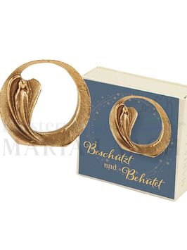 Stehplakete "Beschützt und behütet" in Geschenkschachtel von Andrea Zrenner